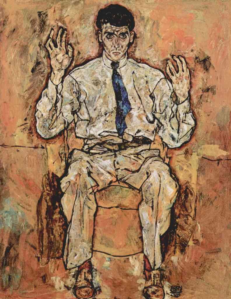 Portrait Of Albert Paris Von Gütersloh Egon Schiele A4 Photo Print