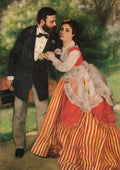Portrait Of Alfred And Marie Sisley Art A4 Photo Print