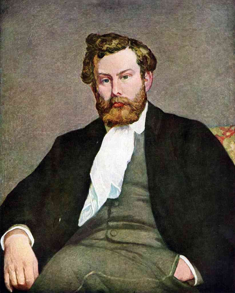 Portrait Of Alfred Sisley Renoir A4 Photo Print