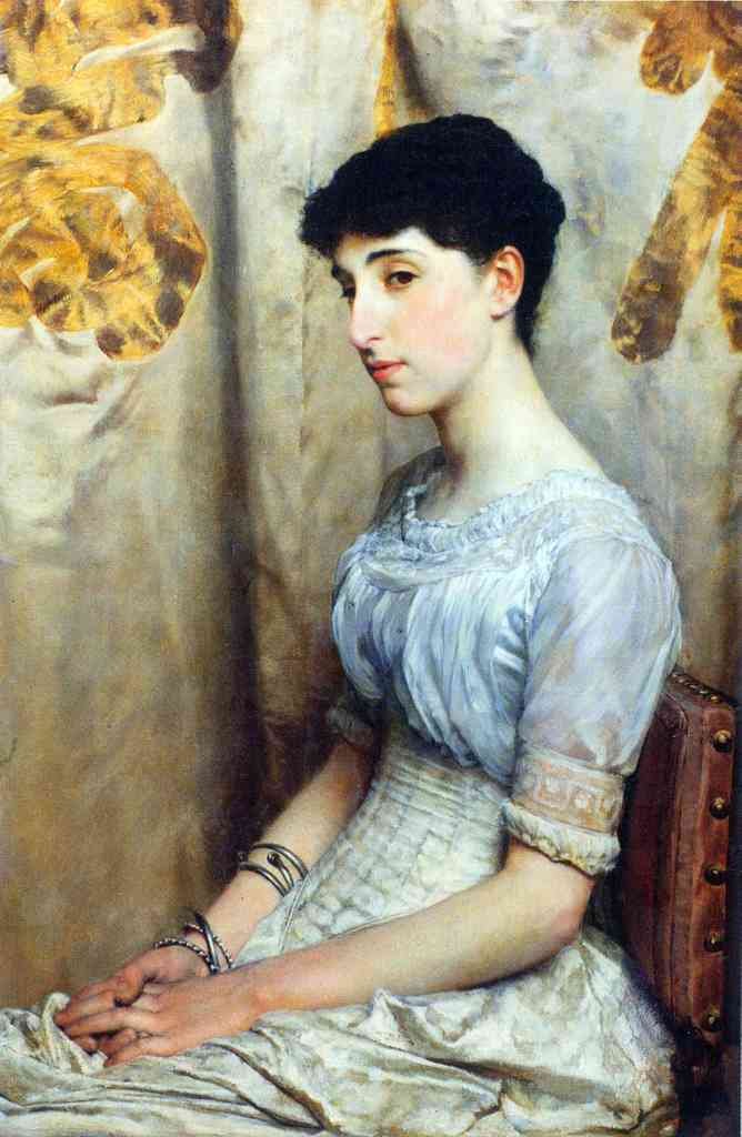 Portrait Of Alice Lewis Alma Tadema A4 Photo Print