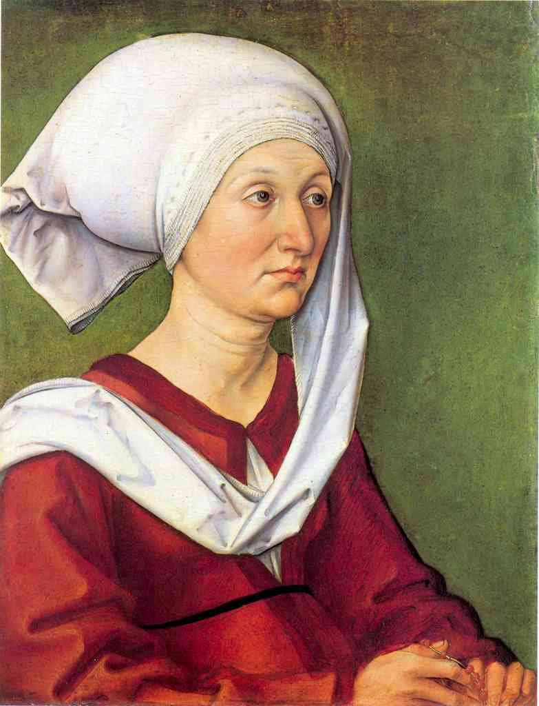 Portrait Of Barbara Durer Born Holper Durer A4 Photo Print