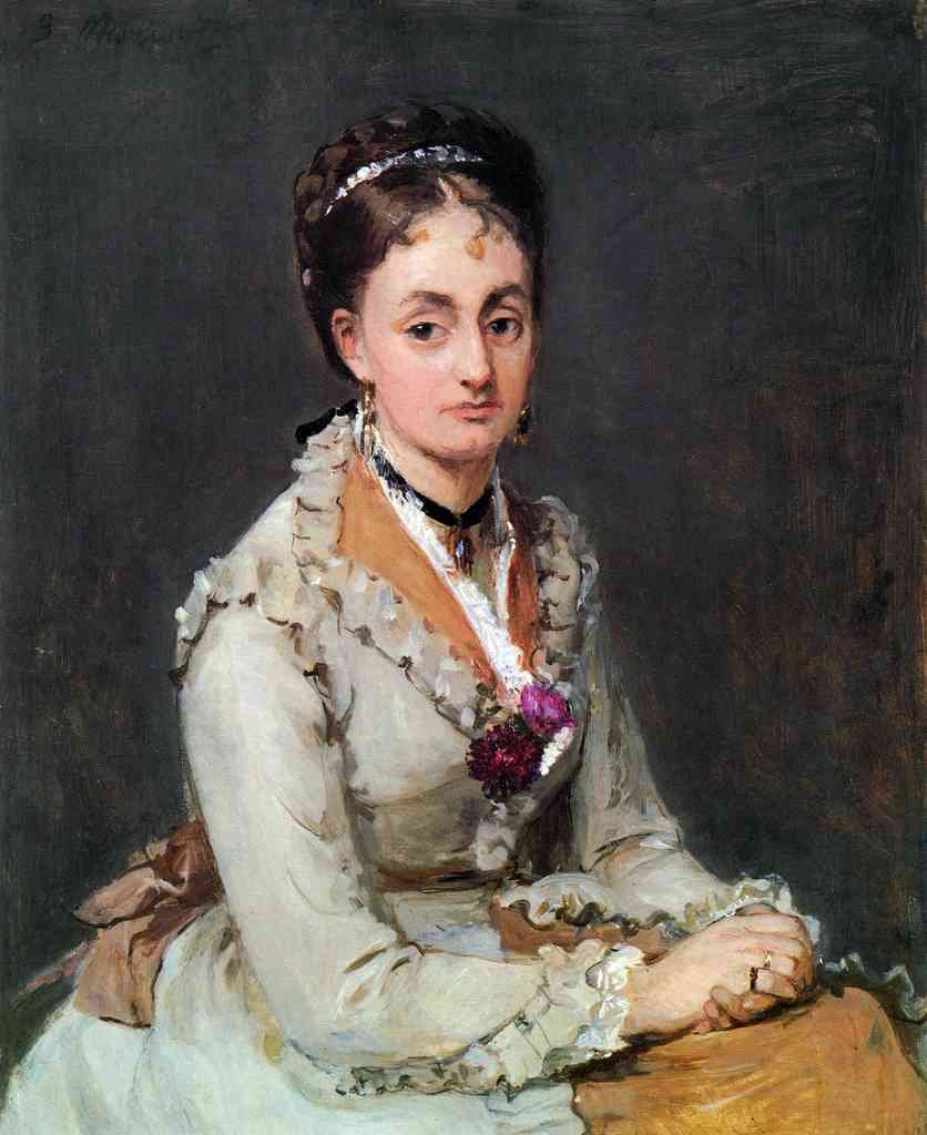 Portrait Of Edma Morisot A4 Photo Print