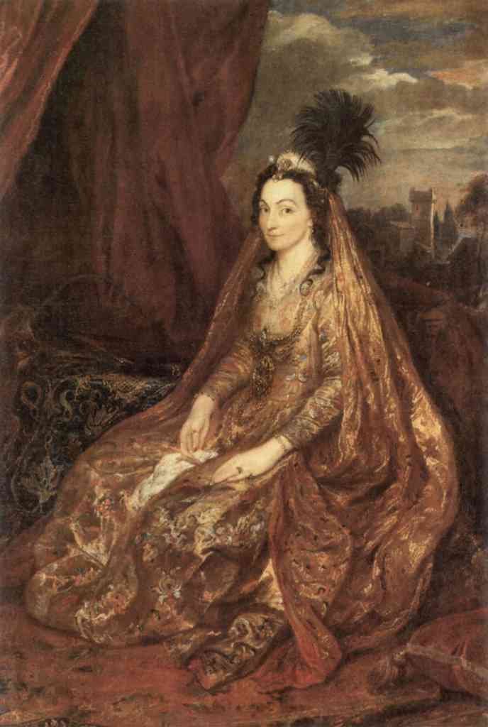 Portrait Of Elisabeth Theresa Van Dyck A4 Photo Print
