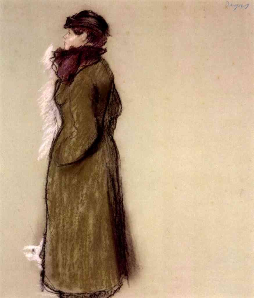 Portrait Of Ellen Andree Degas A4 Photo Print