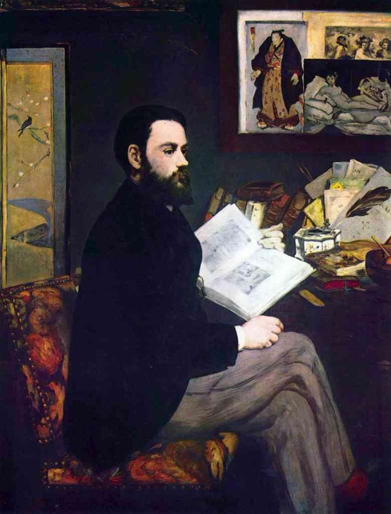 Portrait Of Emile Zola Manet A4 Photo Print