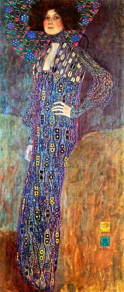 Portrait Of Emily Floge Klimt A4 Photo Print