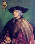Portrait Of Emperor Maximilianby Durer A4 Photo Print