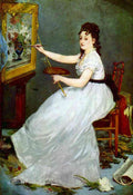 Portrait Of Eva Gonzales In Manet S Studio Edouard Manet A4 Photo Print