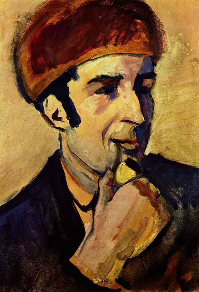 Portrait Of Franz Marc Macke A4 Photo Print
