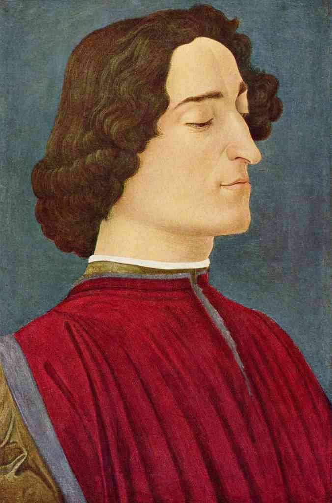 Portrait Of Giuliano De Medici Botticellli A4 Photo Print