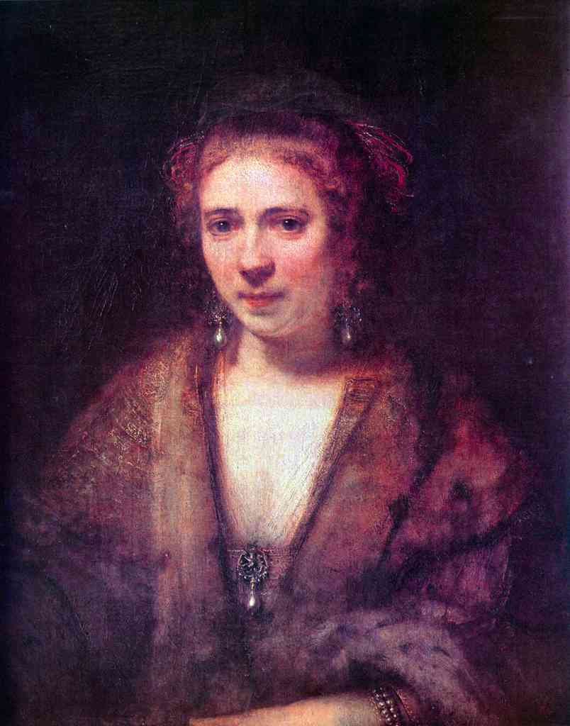 Portrait Of Hendrickje Stoffels 2 Rembrandt A4 Photo Print