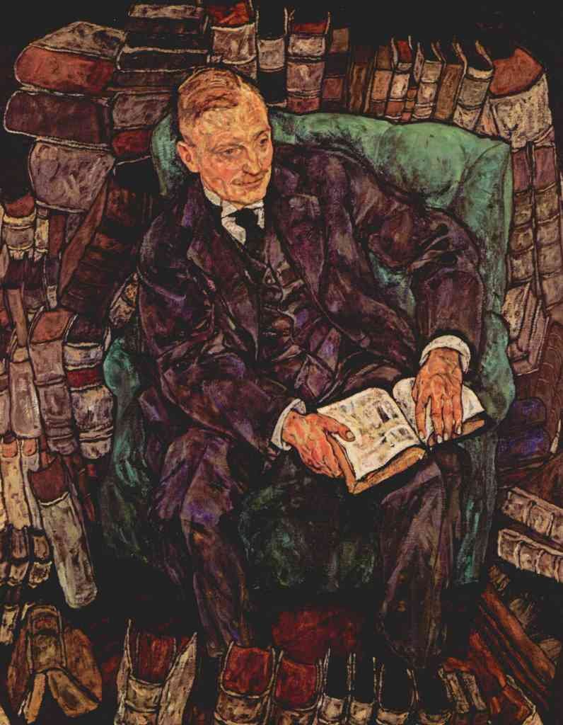 Portrait Of Hugo Koller Schiele A4 Photo Print