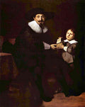 Portrait Of Jan And His Son Pellicorne Rembrandt A4 Photo Print