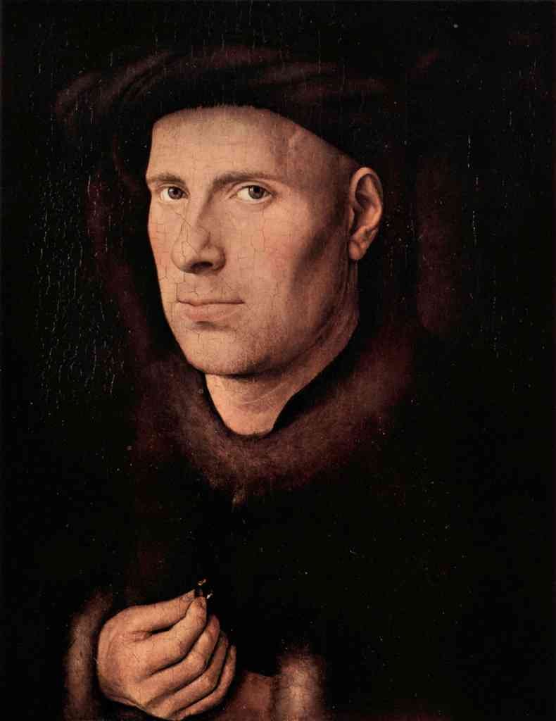 Portrait Of Jan De Leeuw Jan Van Eyck A4 Photo Print