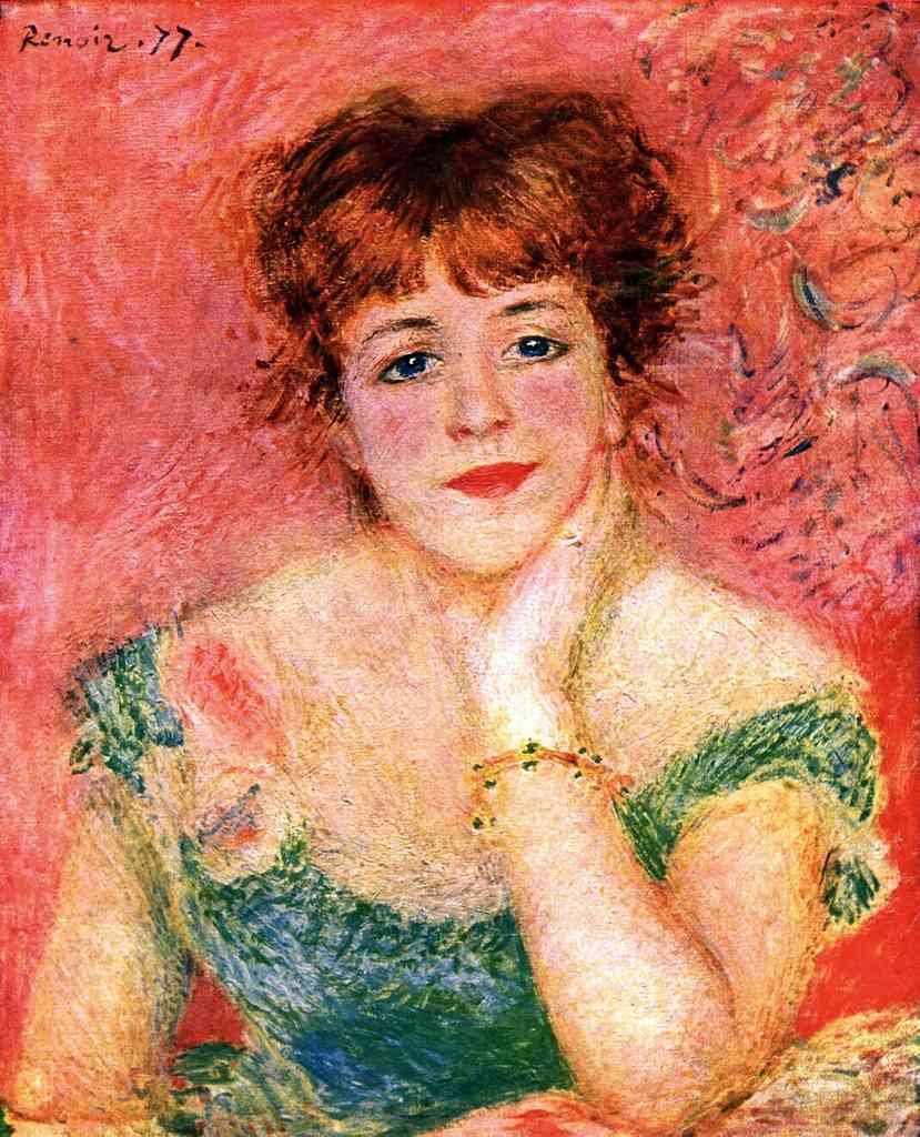 Portrait Of Jeanne Samary Renoir A4 Photo Print