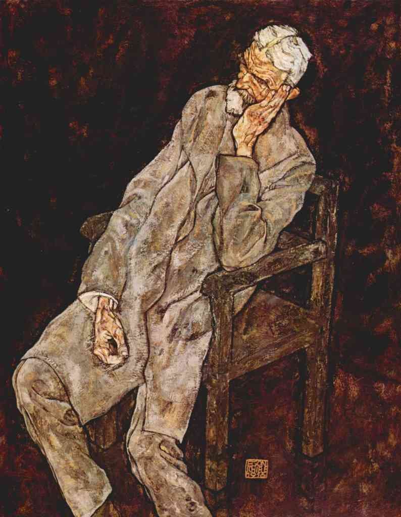 Portrait Of Johan Harms Schiele A4 Photo Print