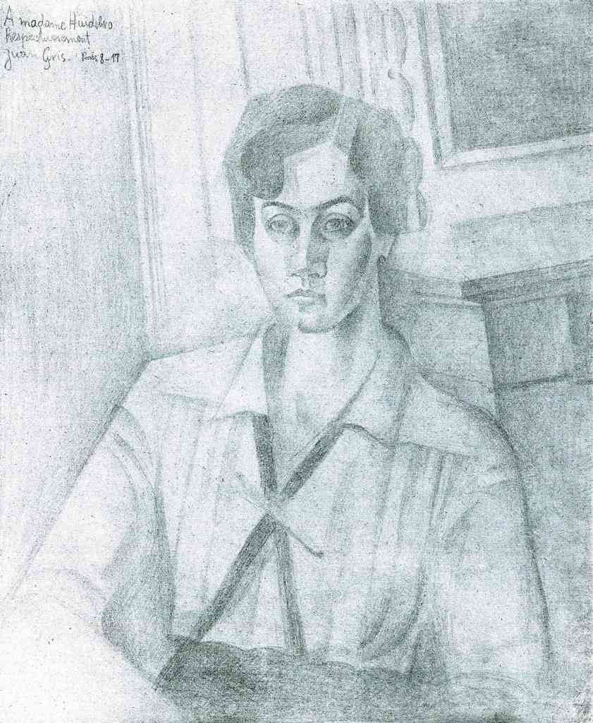 Portrait Of Madame Hiudobro Juan Gris Abstract Art A4 Photo Print
