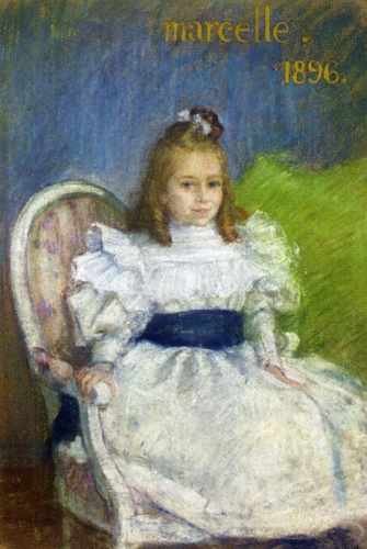 Portrait Of Marcelle Mezieres Nine Years Old 1896 A4 Photo Print