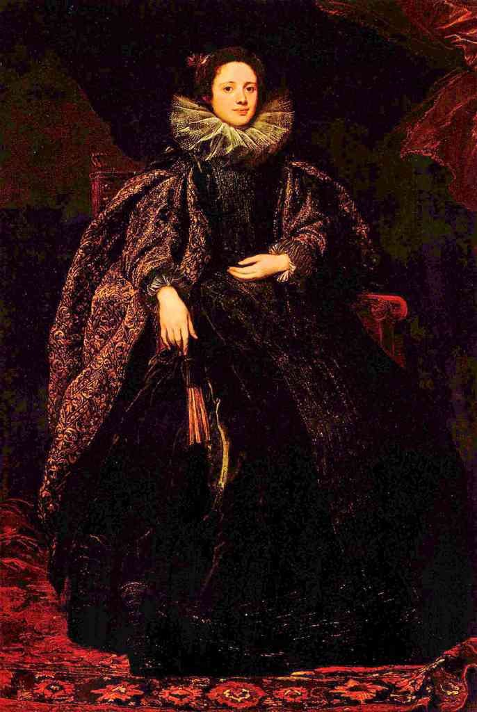 Portrait Of Marchesa Balbi Van Dyck A4 Photo Print