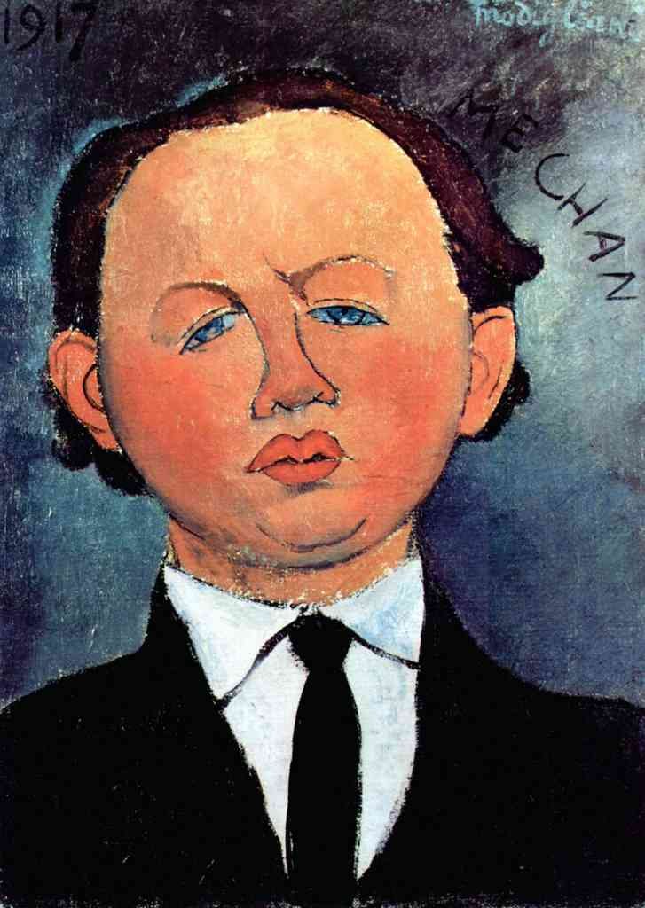 Portrait Of Mechan Modigliani A4 Photo Print