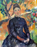 Portrait Of Mme Cezanne In The Greenhouse Cezanne A4 Photo Print