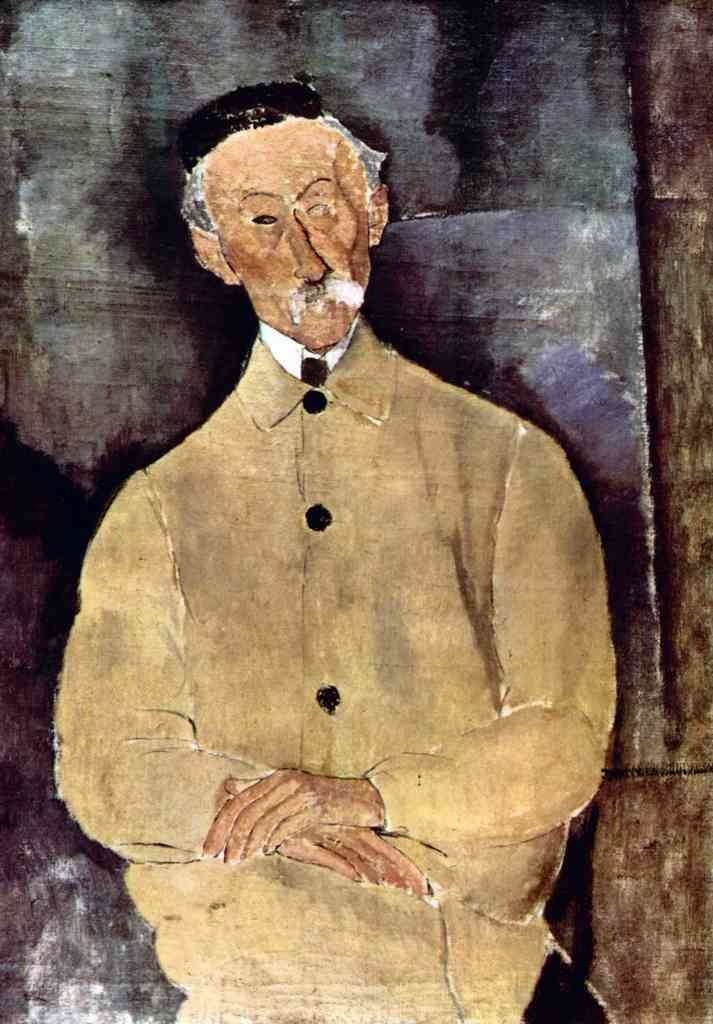 Portrait Of Mr Lepoutre Modigliani A4 Photo Print