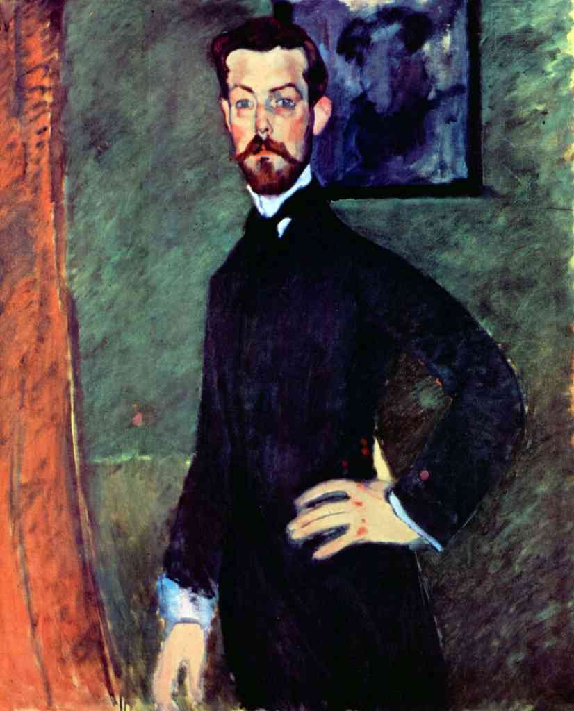 Portrait Of Paul Alexanders Before A Green Background Modigliani A4 Photo Print