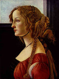 Portrait Of Simonetta Vespucci Botticelli A4 Photo Print