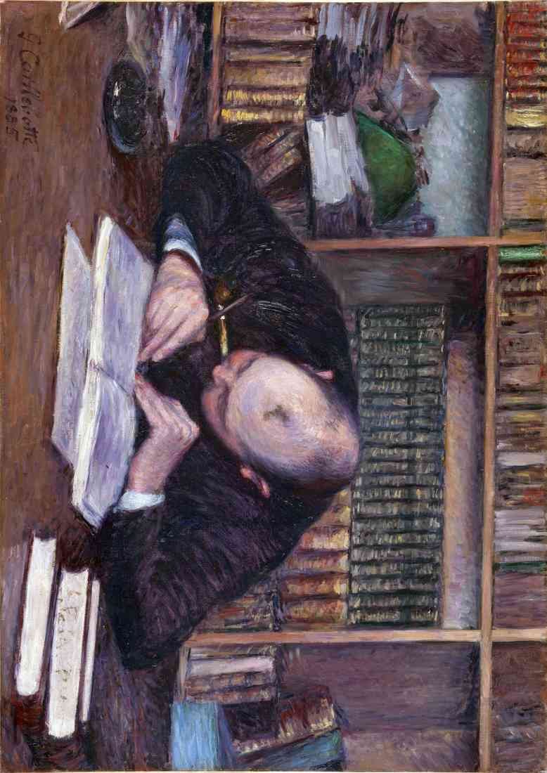 Portrait Of The Bookseller Ej Fontaine Gustave Caillebotte 2 A4 Photo Print