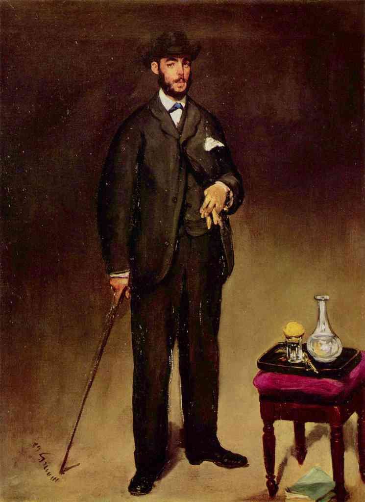 Portrait Of Theodore Duret Manet A4 Photo Print