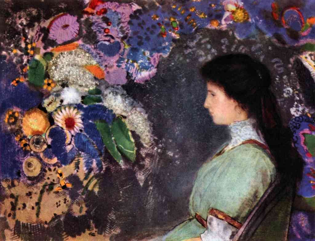 Portrait Of Violet Heyman Odilon Redon Symbolism A4 Photo Print