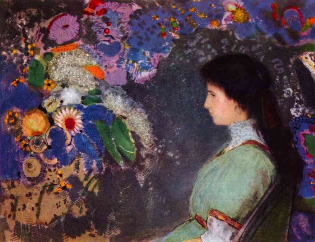 Portrait Of Violet Heymann Odilon Redon A4 Photo Print