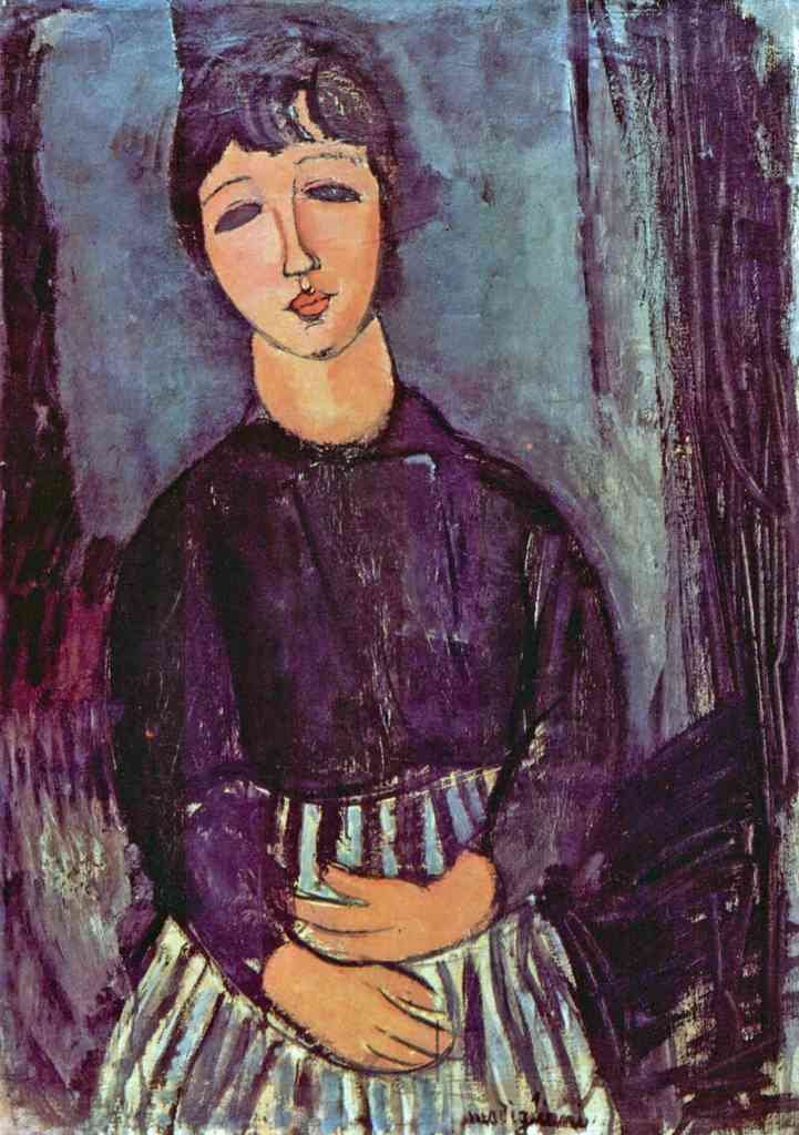 Portrait Of Zofe Modigliani A4 Photo Print