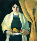 Portrait With Apples Portrait Of The Wife Of The Artist Macke A4 Photo Print