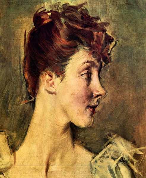 Portrait of Countess de Leusse detail Giovanni Boldini Impressionism European A4 Photo Print