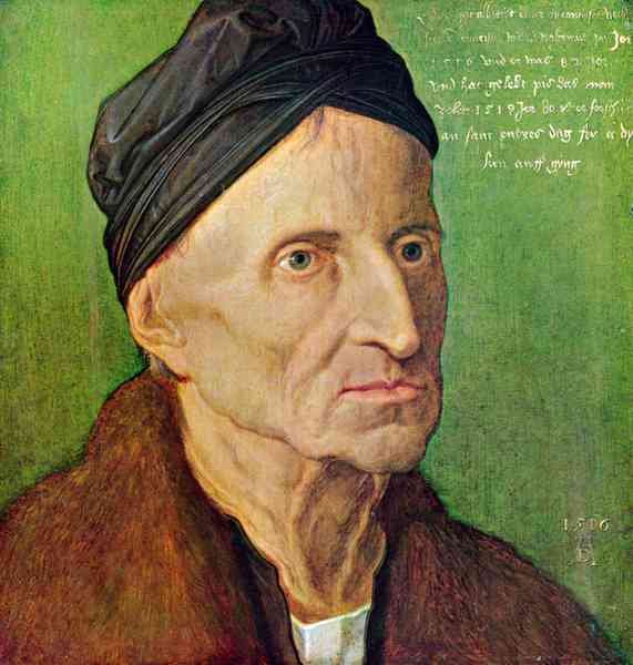 Portrait of Michael Wolgemut by Durer A4 Photo Print