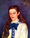 Portrait of Therese Berard by Renoir A4 Photo Print