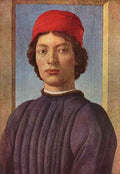 Portrait of a young man with red hat 2 by Botticelli A4 Photo Print