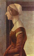 Portrait of a young woman by Botticellli A4 Photo Print