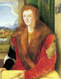 Portrait of an unknown in Red by Durer A4 Photo Print