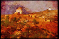 Portugal Rural 256047 Windmills Converted Into Homes A4 Limited Edition Watercolour Print