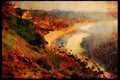 Portugal Rural 256060 Nazare, Below High Cliffs A4 Limited Edition Watercolour Print
