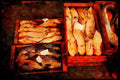 Portugal Rural 256097 Fish Ready For Market A4 Limited Edition Watercolour Print