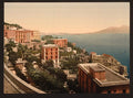 Posilippo and waterfront I Naples Vintage A4 Photo Print