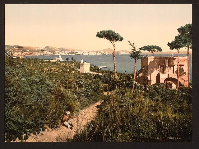 Posillipo II Naples Vintage A4 Photo Print