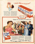 Post Tens Flakes 1940s Vintage Retro Advert Poster