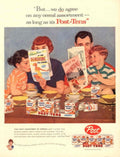 Post Tents Cereal 1950s Vintage Retro Advert Poster