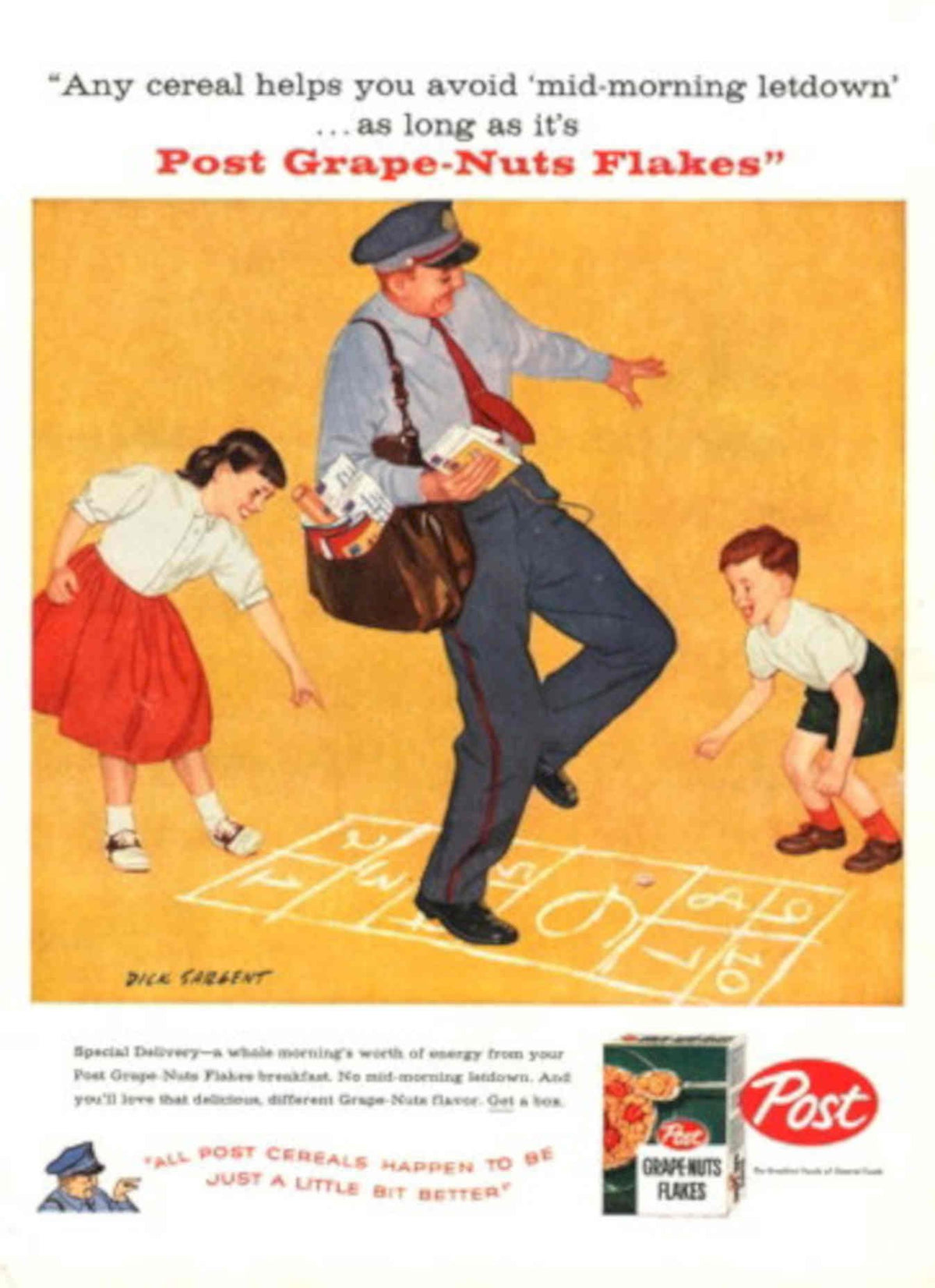 Postal Workers Grape 1950s Vintage Retro Advert Poster