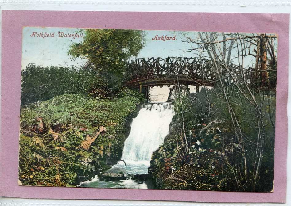 Postcard Hothfield Waterfall Ashford Kent Vintage A4 Photo Print