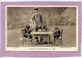 Postcard Young Chimpanzees At Tea Vintage A4 Photo Print